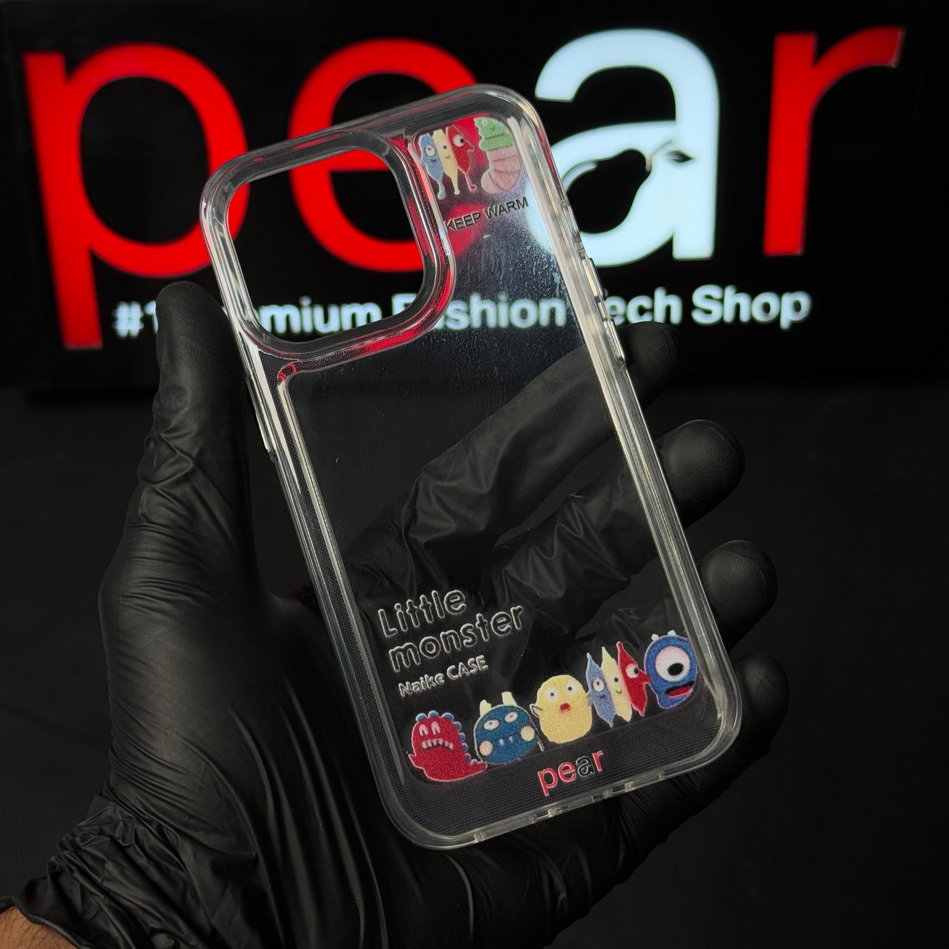 iPhone 13 Pro Anime Pattern Clear Acrylic Case