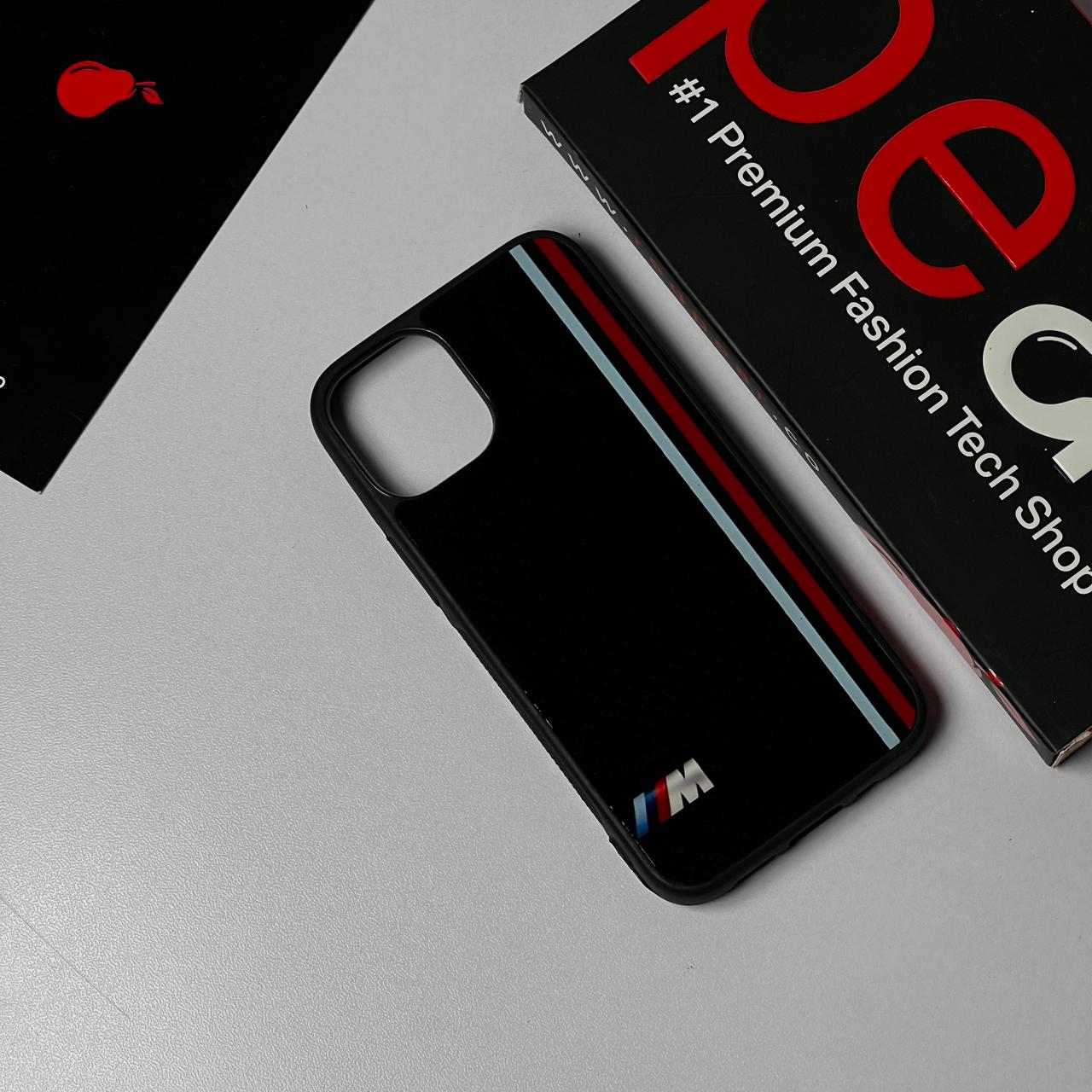 iPhone 12 Mini / 13 Mini Blue & Red STRIPES Glossy Case