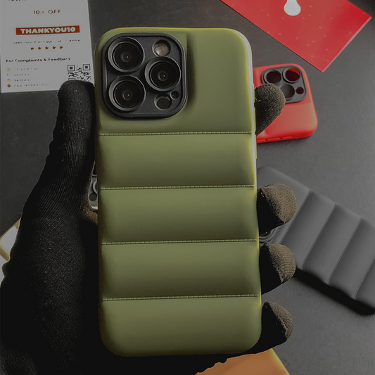 Army Green Puffer Case - RedPear