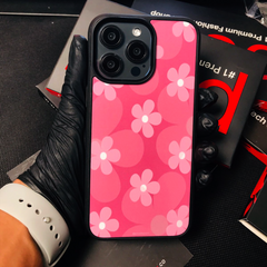 Pink Glossy Flowers Case