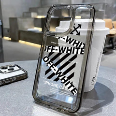 Off white Black Shade Acrylic Case