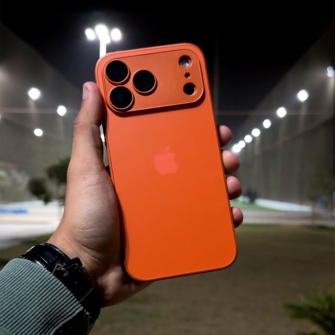 Cosmic Orange AG Premium Glass Case