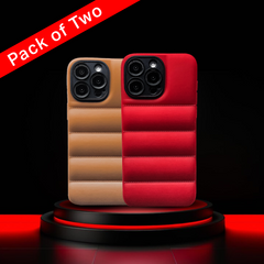 Pack of Two Puffer Cases (iPhone 15 series) - RedPear