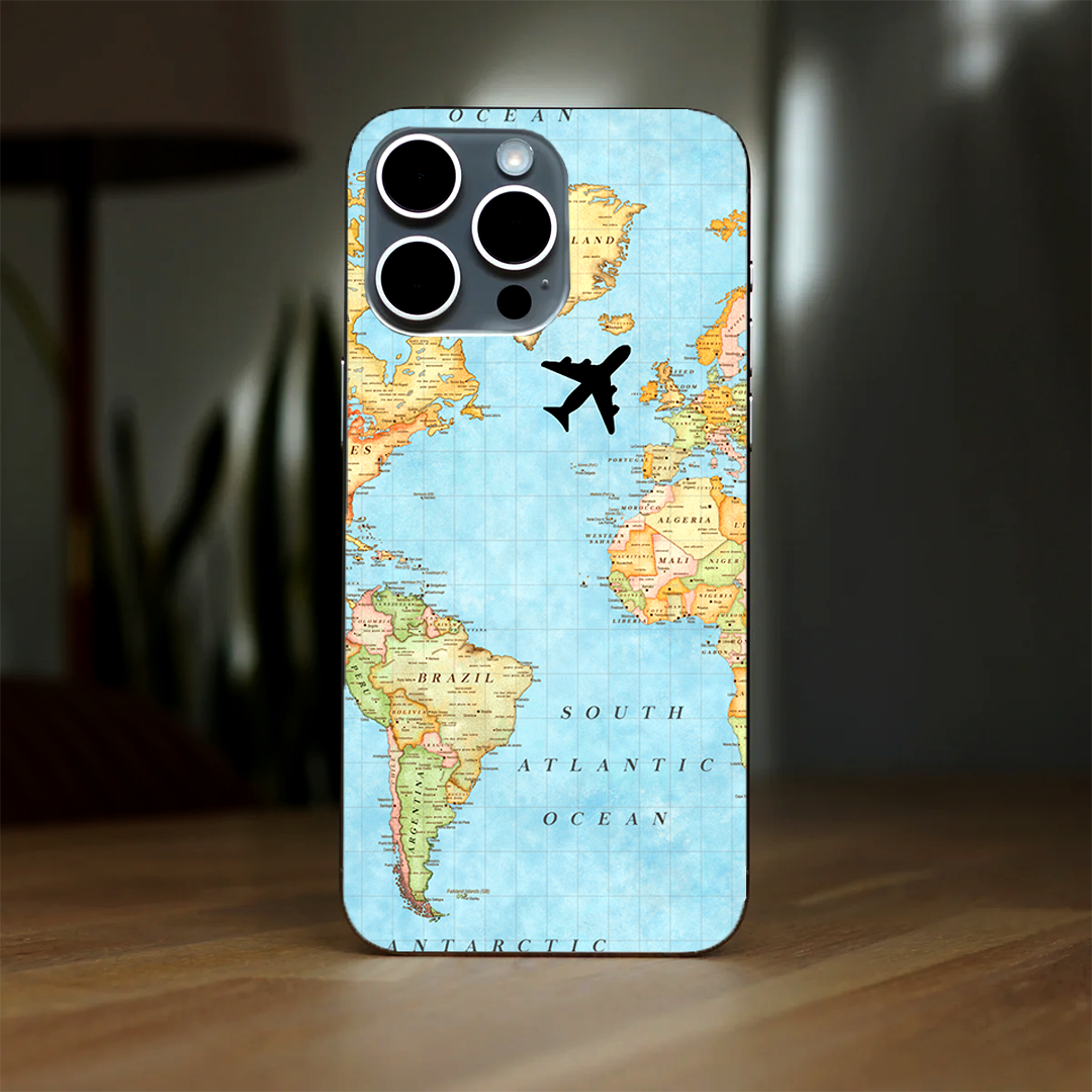 World Map Colorful 3D Skin